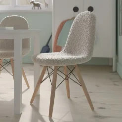 Zula Padded Sherpa Side Chair for Kids